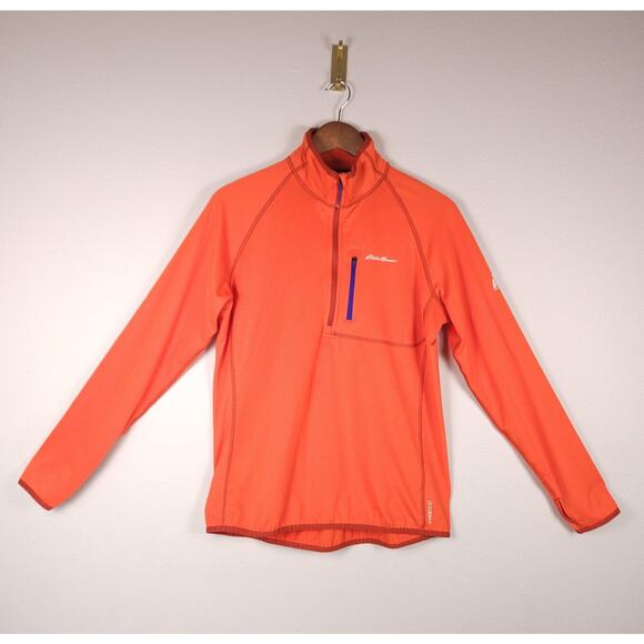 Eddie Bauer Women’s L Orange 1/4 Zip Performance Pullover – Stretch, Lightweight - Picture 1 of 15